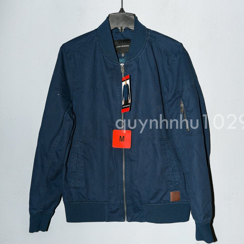 Lucky Brand Men's Bomber Jacket Full Zip - Picture 1 of 6